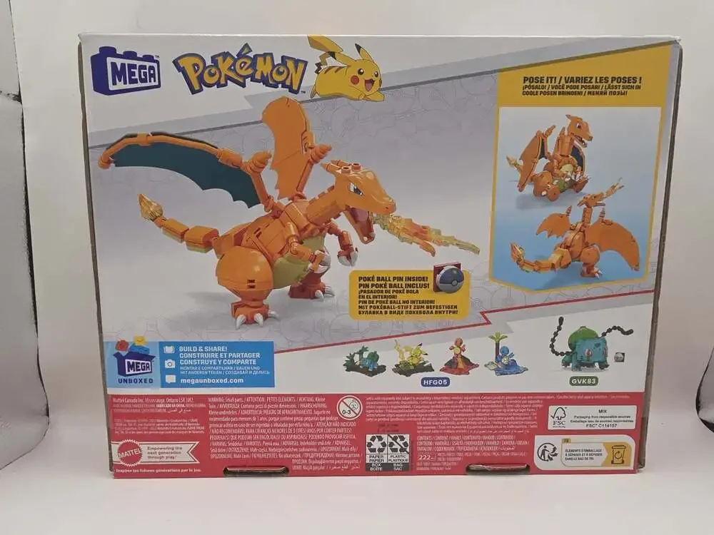 New- Mega Construx Pokemon Charizard Set
